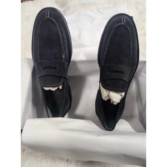 The Goodman Brand Men’s Navy Lexington Suede loafer Size 10.5 - Picture 4 of 10